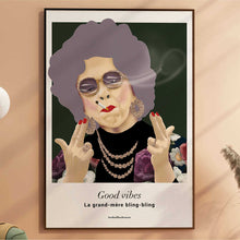 Charger l&#39;image dans la galerie, La grand-mère bling-bling - 50x70cm
